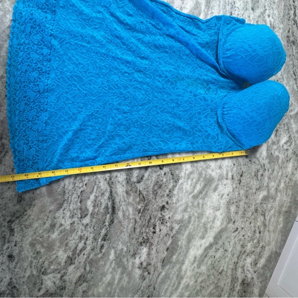 Victoria's Secret Blue Lace Chemise with Sweetheart Neckline Size M/L - Picture 7 of 8